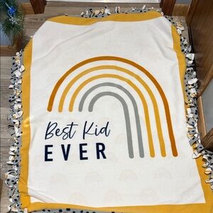 Best Kid Ever Rainbow Blanket